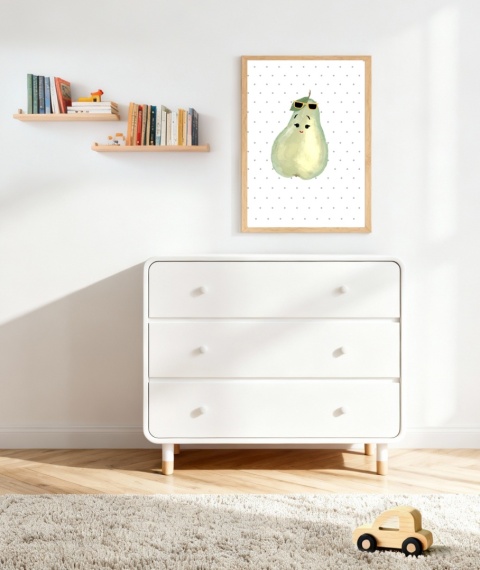 plakat boho gruszka skadynawski dla dziecka chłopca i dziewczynki