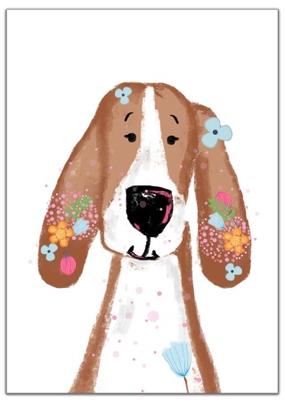 plakat boho pies skadynawski dla dziecka chłopca i dziewczynki