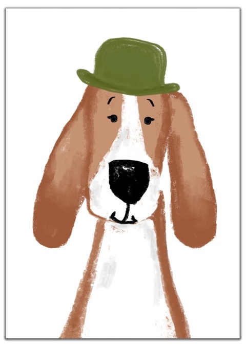 plakat boho pies skadynawski dla dziecka chłopca i dziewczynki